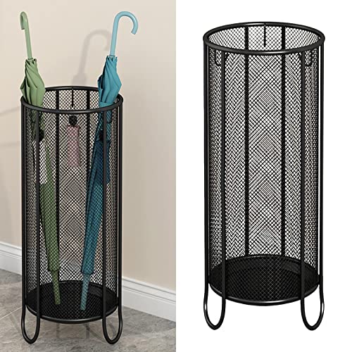 Porte-parapluies grand et noir multifonction pour l'entrée - 8