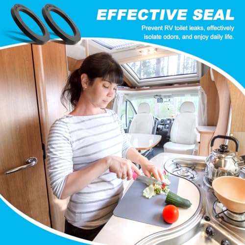 Image of RV Toilet Seal, Replacement for Dometic 300 /310 /320 Toilet, RV Toilet Flush Seal Kit 385311652, RV Toilet Flange Seal