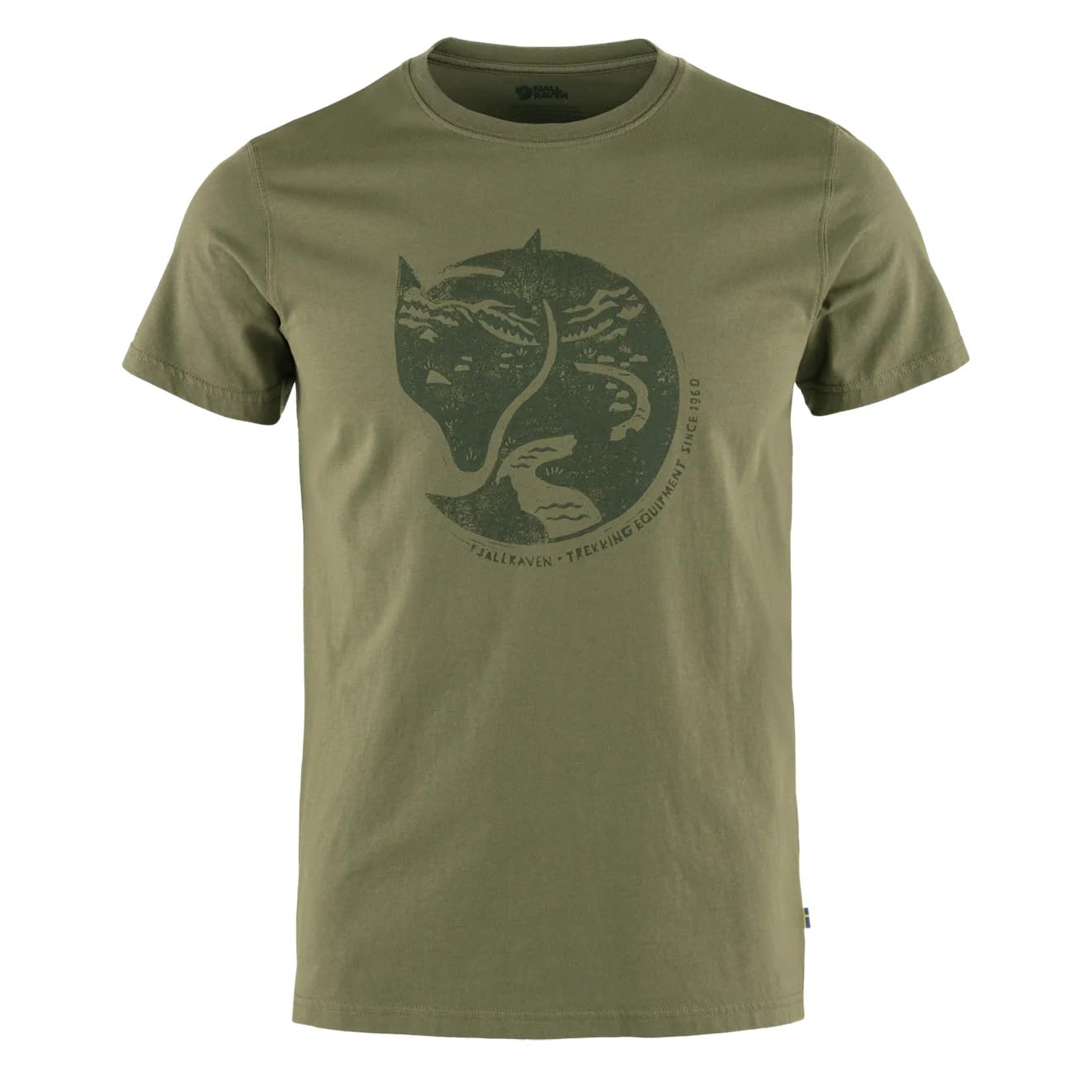 Fjällräven Men's Laurel Green Fjallraven 87220-625 Arctic Fox T-Shirt M T-Shirt Size Xl