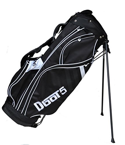 Sephlin - Sephlin Jet Black and White Golf Stand Bag (Black_White)