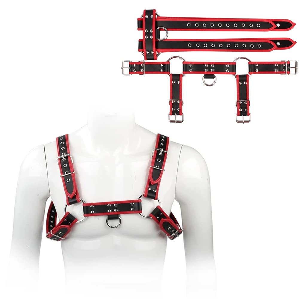 Correa de pecho de cuero, correa de cuerpo, correa de cuerpo, accesorios de ropa