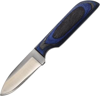 Anza USA Handmade Craftmanship Knives Blue and Black Wood Handle 6.5"" Overall, WKR6BBW - Anza