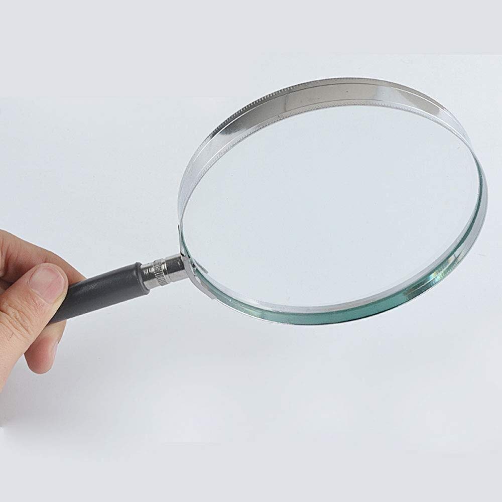 Lente d'Ingrandimento Lente d'Ingrandimento per la Lettura degli Anziani Lente d'Ingrandimento Grande, ad Alta Definizione, Portatile, 10 Volte, Gli Anziani degli Studenti leggono Il
