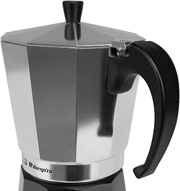 KFM 1230 – Cafetera italiana de aluminio, 12 tazas de capacidad, negro y silver3