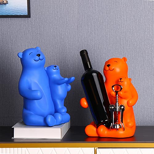 #N/a Rack de armazenamento de vinho de, estátua, suporte de ornamento animal, peça central para deco