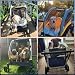 BingoPaw XXL Hundebuggy Große Hunde: Schwerlast Hundewagen bis 65kg, Dog Stroller Hundekinderwagen mit 4 Rädern, 3 Netzfenstern, Verstellbarer Griff, Haustier Transportwagen Hunde Jogger Buggy