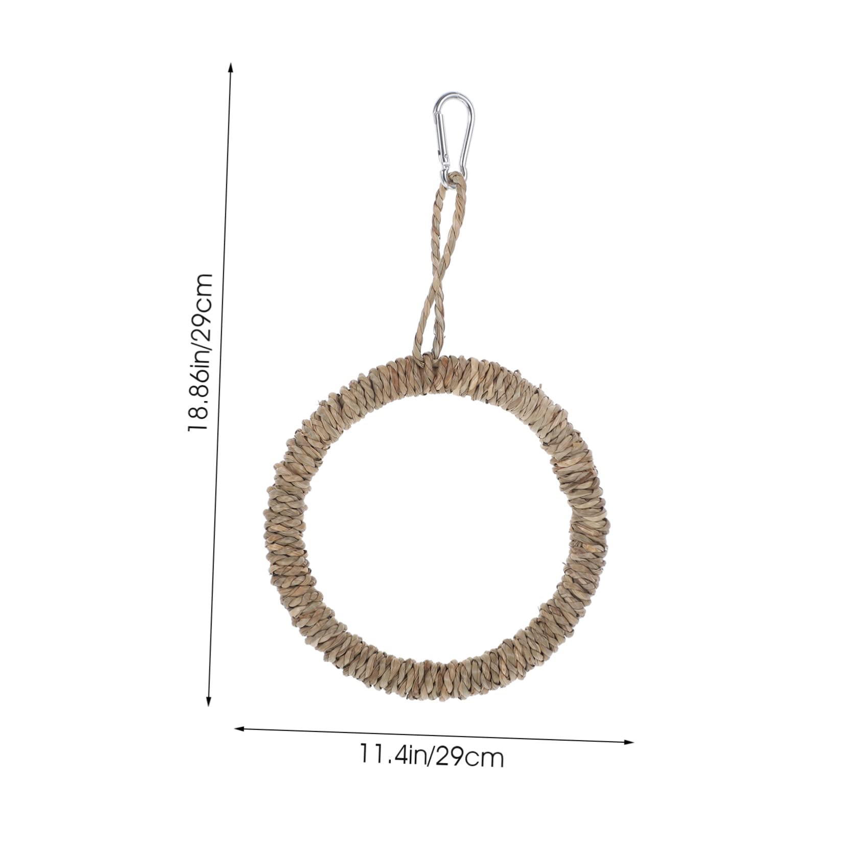 ERINGOGO 1 Set Parrot Perch Stand Bird Swing Durable Chew Ring for Cage Decoration Fun Activity for Birds for Parakeets Budgies