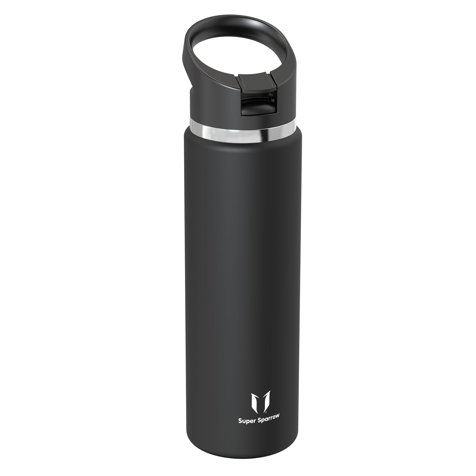 Super Sparrow Borraccia Termica - 500ml, 750ml, 1000ml, 1.2L, 1.5L- SwivelSip Inox Bottiglia - Senza BPA Borracce Termiche, Borraccia Ergonomica per Bambini, Sportiva, Bici, Campeggio, Palestra