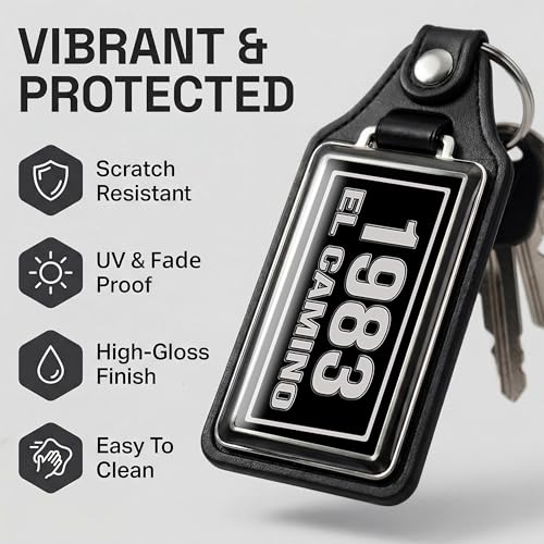 Image of Brotherhood Car Key Chain for El Camino - Classic Models Keychain for Men and Women Gift Key Ring