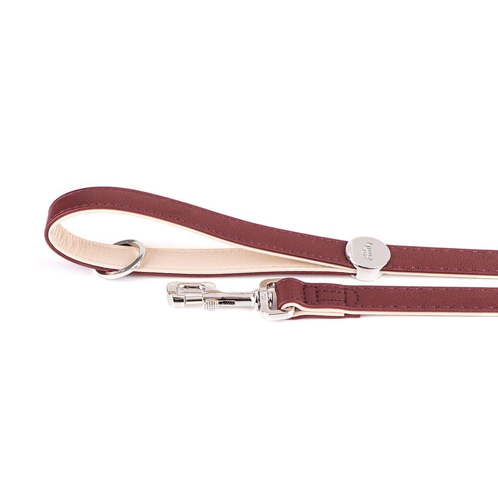 MyFamily Correa para Perros De Cuero Italiano Genuino Made In Italy, Acabado Metálico En Bronce Blanco O Oro De 24 Quilates, Práctica Y Cómoda, Hecha A Mano, Colección Hermitage