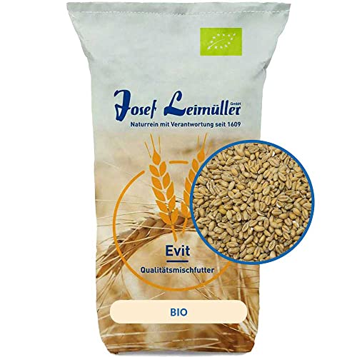 Leimüller Premium Bio Weizen 25 kg | Natürlicher Weizen aus Österreich | für Rinder, Schweine & Hühner | Bio-Zertifiziert & Frei von Gentechnik