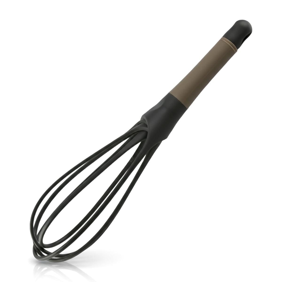 Lotsdonxia 2-in-1 Twist Whisk, Flat & Balloon Egg Beater, Non-Stick Food Grade Plastic for Kitchen Mixing & Baking
