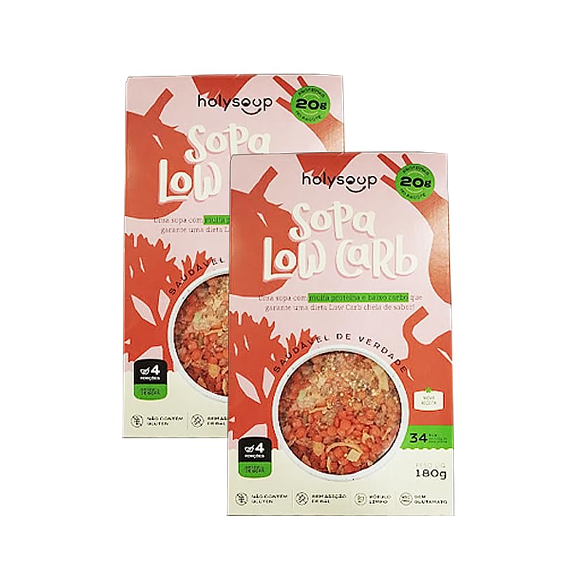 Kit 2X: Sopa Low Carb Sem Glúten Holysoup 180g