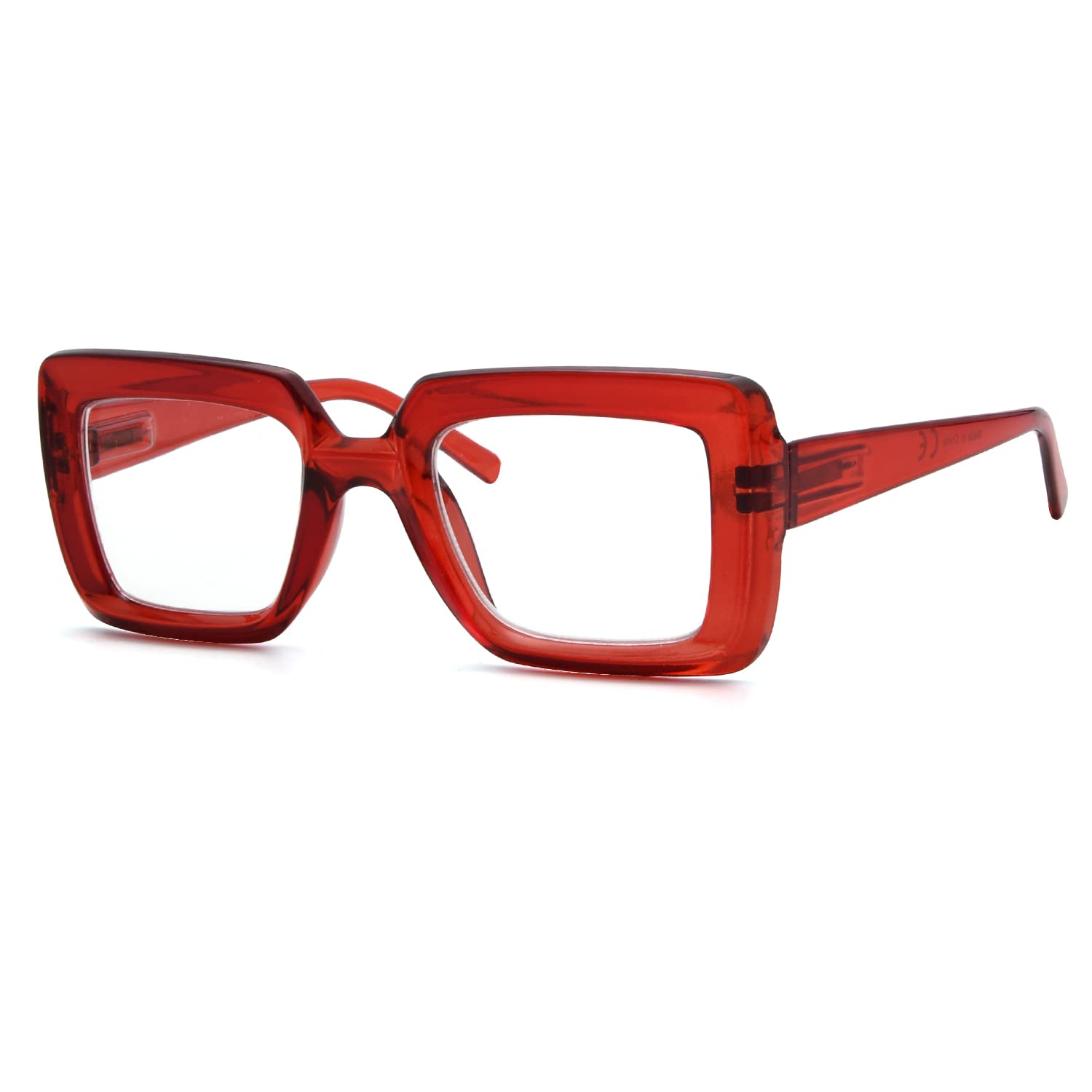 Eyekepper Reading Glasses, Readers for Women, 0.5 Red Stylish