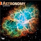 Astronomy | 2026 12 x 24 Inch (Hanging) Monthly Square Wall Calendar | Foil Stamped Cover | Plastic-Free | BrownTrout | Universe Space Nasa Hubble Telescope