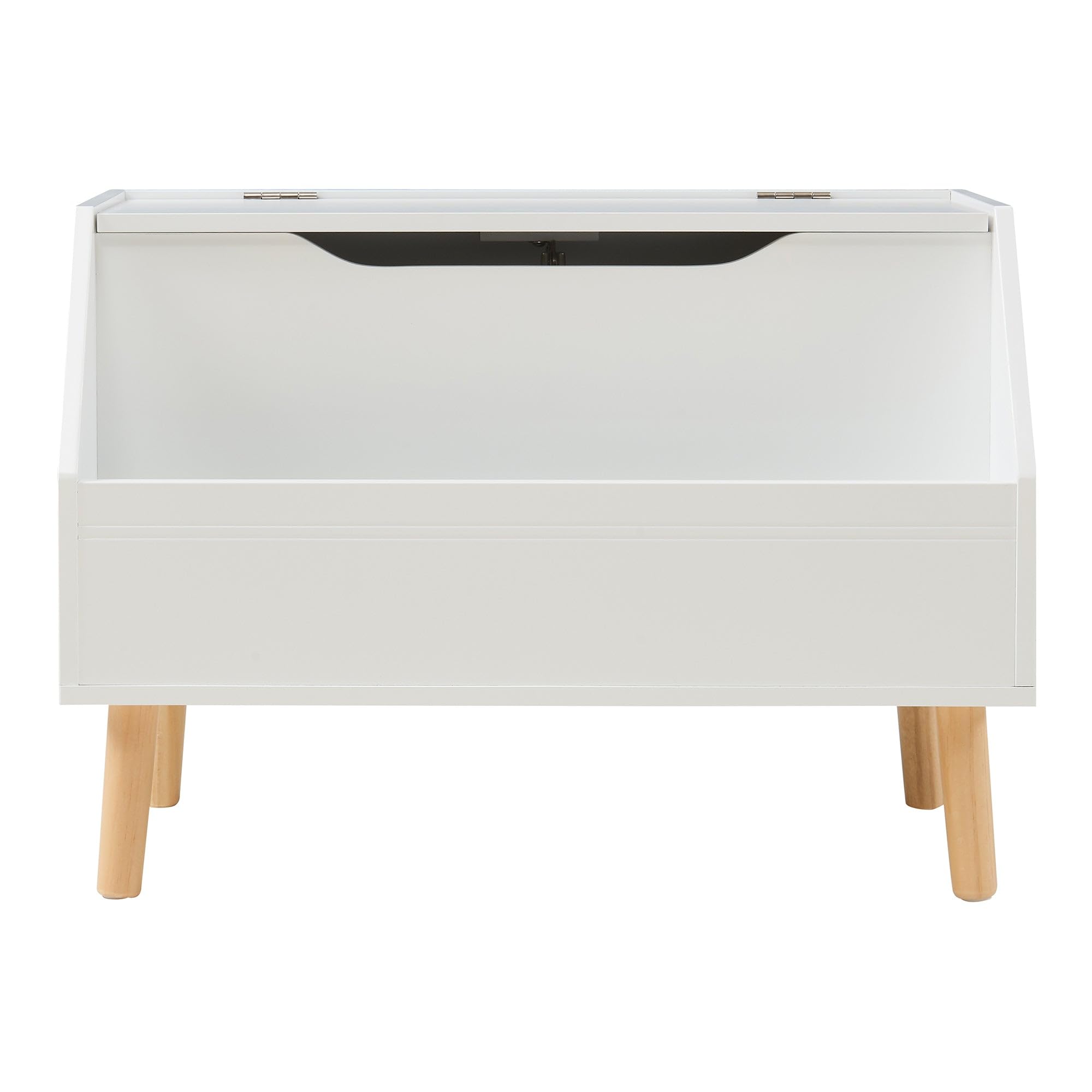 Helloshop26 Cassapanca per giocattoli 60 x 30 x 43 cm, bianco naturale 03_0009284