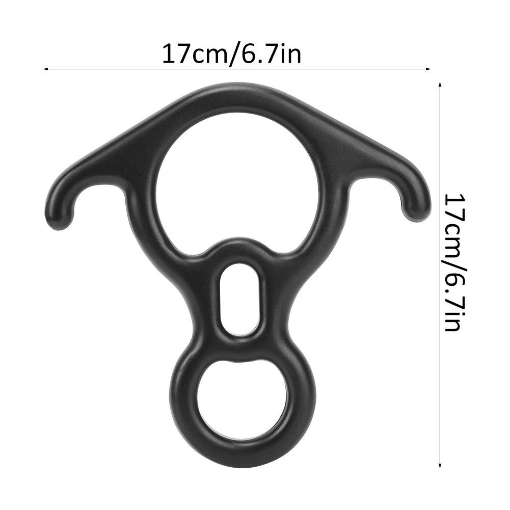 MAGT Abseilachter, 50KN Hochfester Ochsenhorn Abseilgerät Klettern 8 Descender Kletterausrüstung Sicherungsgerät für Klettern Bergsteigen