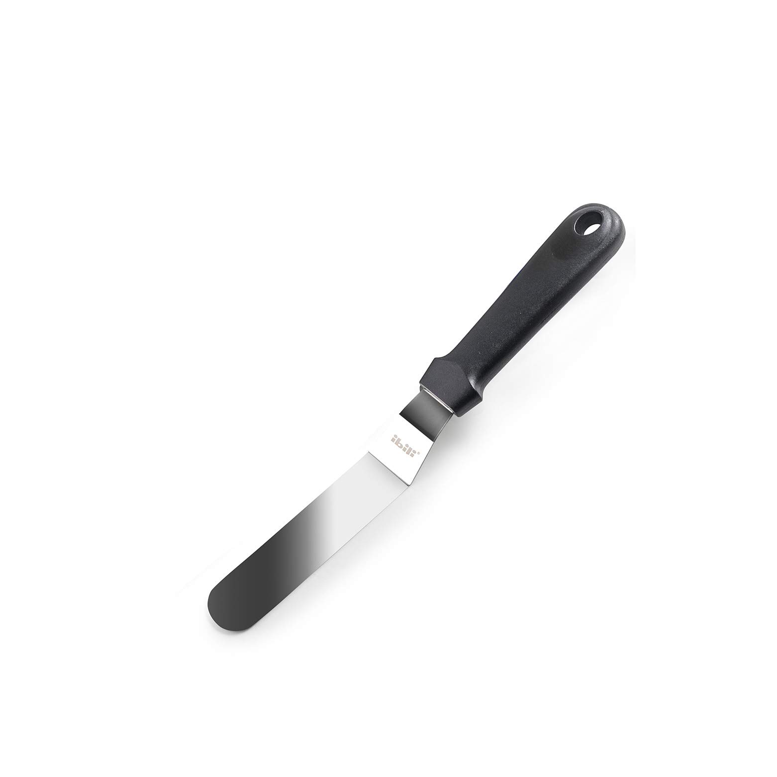 IBILI - 737910E - Ecoprof Stainless Steel Angled Spatula, 10 Cm