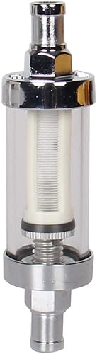 Miniatura 4 de CarBole 9748 - Filtro universal de bomba de combustible de entradasalida de 38 pulgadas, visión transparente, cristal, 5 unidades