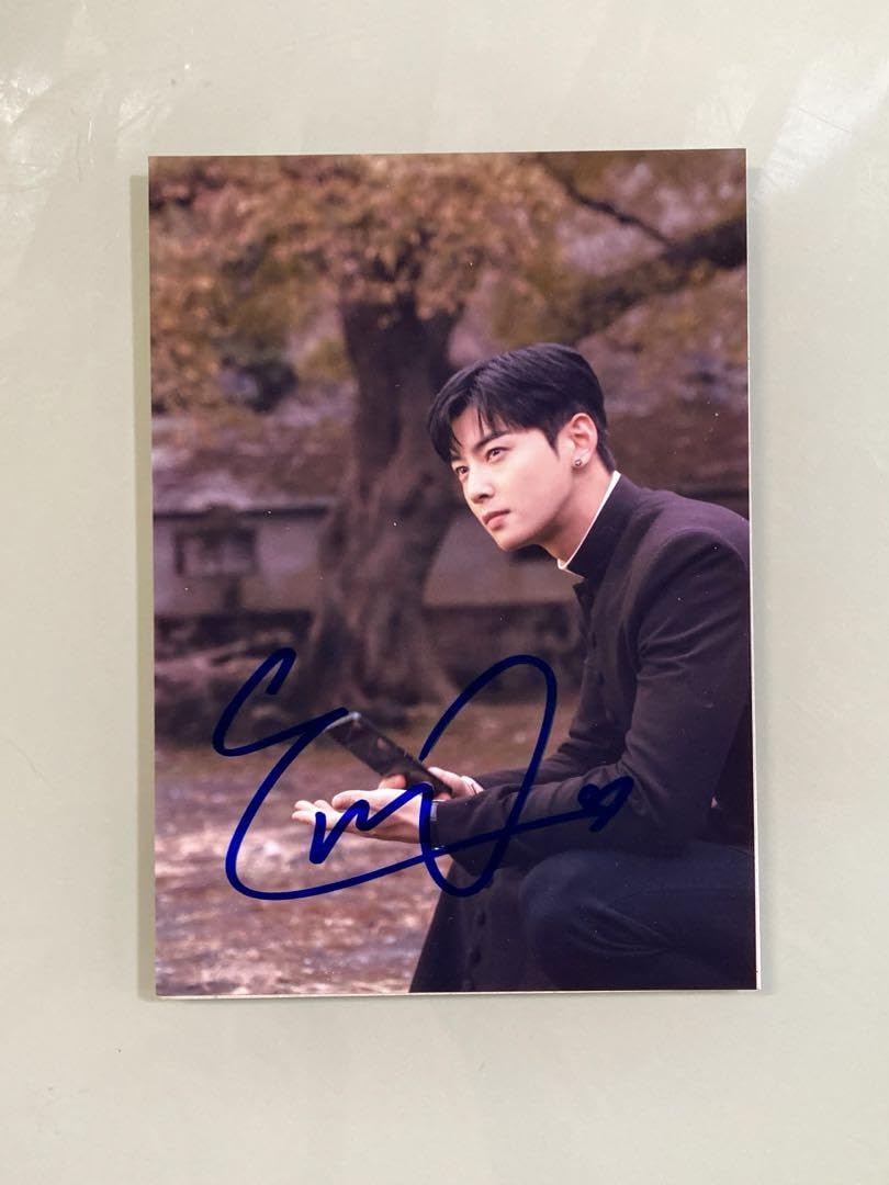 チャ・ウヌ直筆サイン入り2Lサイズ写真…Cha Eun-woo…アストロ