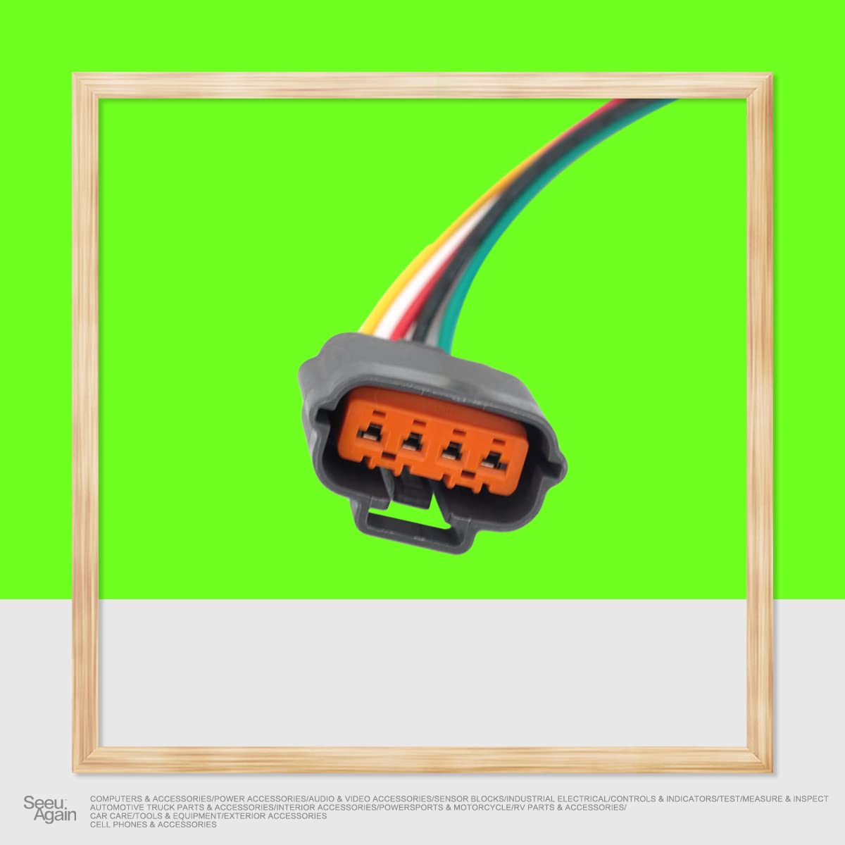 Labwork Distribuidor Conector Conector Arnés Pigtail 4-Wire Fit Para
