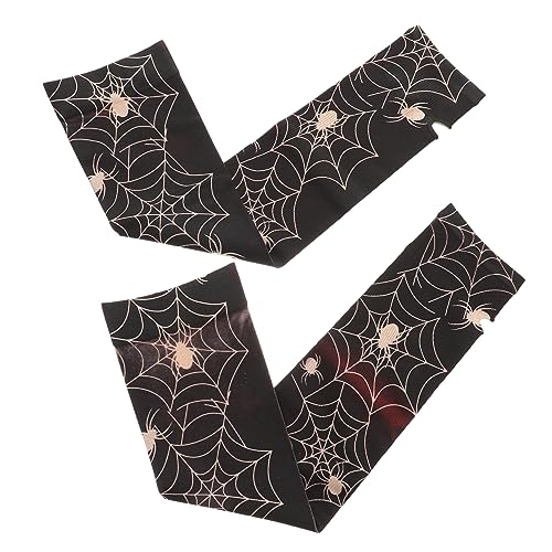 WOFASHPURET Web Knit Fingerless Work Gloves Warm Arm Sleeves for Men Women Long Stretchable