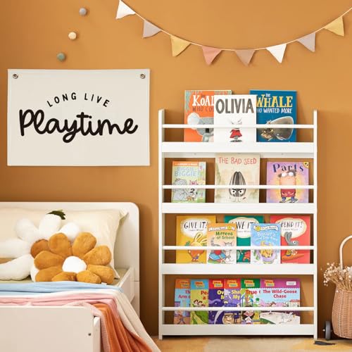 Image of Playroom Decor,Long Live Playtime Linen Hanging Banner Flag Decor for Nursery Playroom Toddler Kids Room Decor, Classroom Decorations,Classroom Must Haves 30x20 playtime