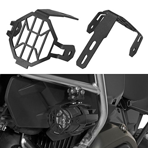 SUPAREE Luces de niebla de la motocicleta LED Protector de parrilla Protector