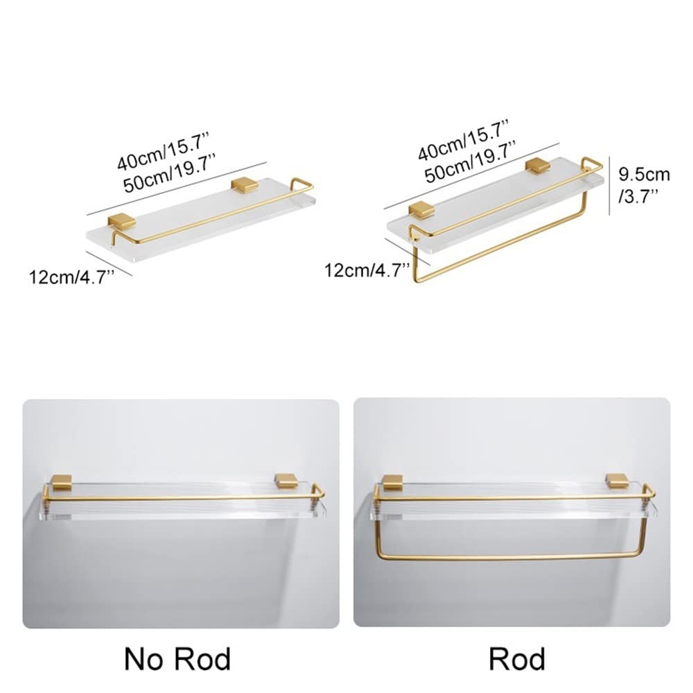 Wiszący stojak ścienny na kosmetyki, ręczniki i przyprawy – 50 cm, trwały organizer, oszczędzający miejsce(50cm rod)