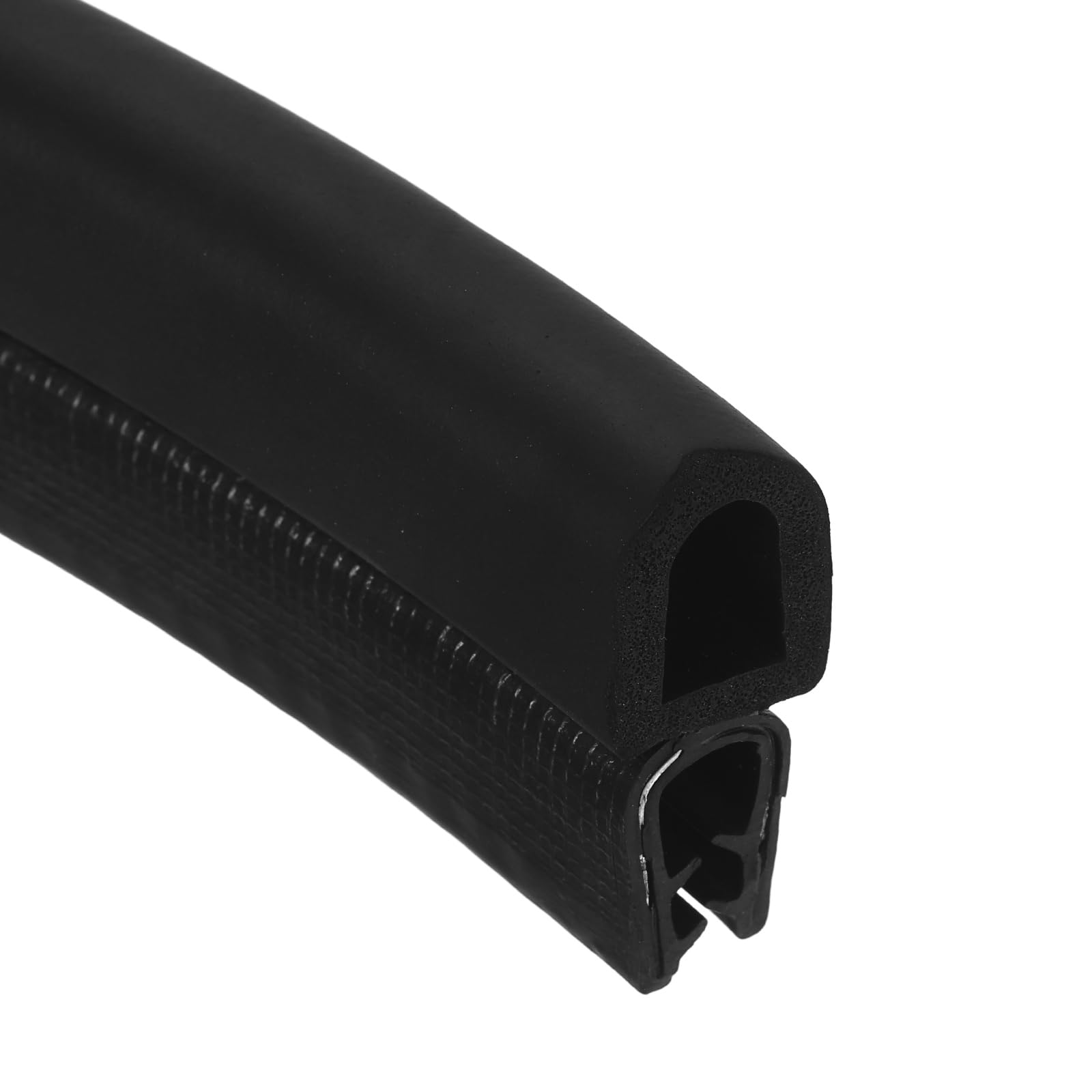 Joint d'étanchéité de porte PATIKIL 3.2FT en caoutchouc EPDM noir pour bordure 4mm à 7mm