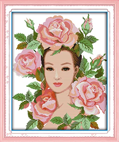 Point de croix Kit Débutant motif fleur pour sublimer votre décoration intérieure salon