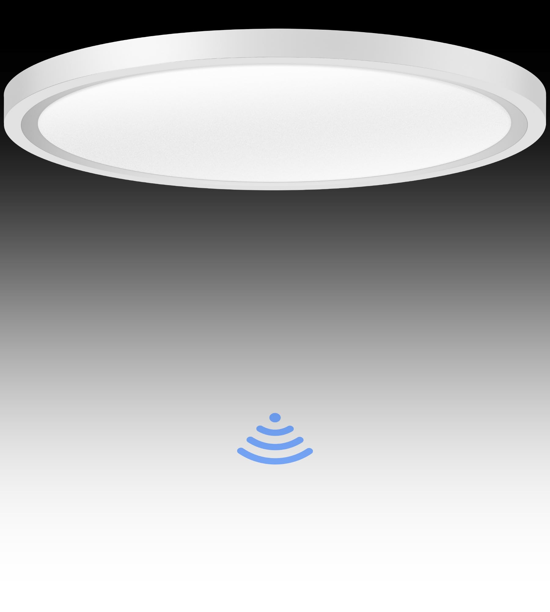 Aulaiyi Lampe mit Bewegungsmelder innen, Deckenlampe led Deckenleuchte mit Bewegungsmelder Radar sensor, Ultraflach Leuchte für Flur Treppe Küche Balkon Abstellraum, 4000K Neutralweiß, φ30CM