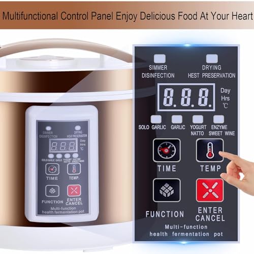 Machine de fermentation d'ail noir intelligent 7,5L avec support inox 3 couches