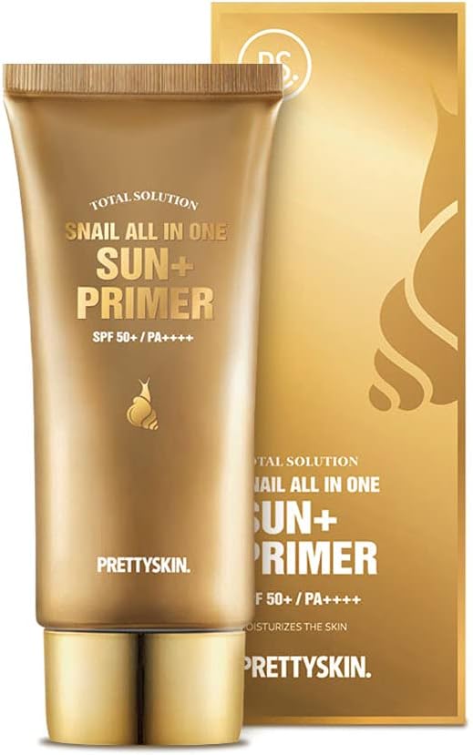 Total Solution Series Snail All in One Sun+ Primer SPF50+ PA++++ 70g Intense Moisturizing & Sun protection, korean facial sunscreen…
