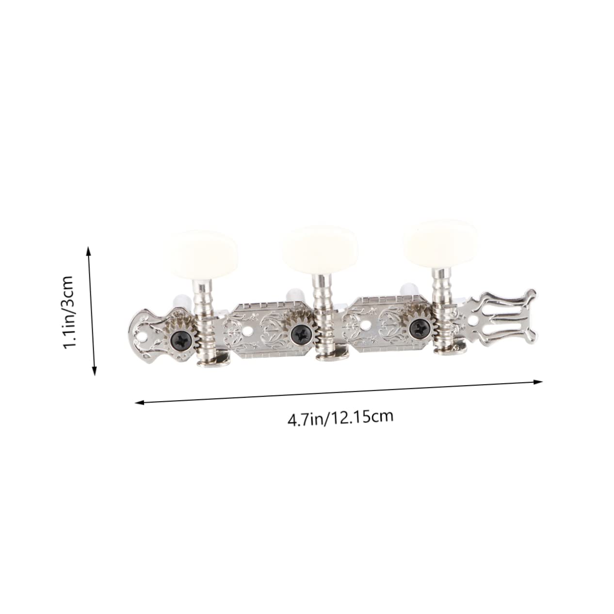 Toddmomy Tuning Keys String Pegs for Guitar Guitar Classical Tuning Pegs Chrome Left-handed Quasi Metal Resin