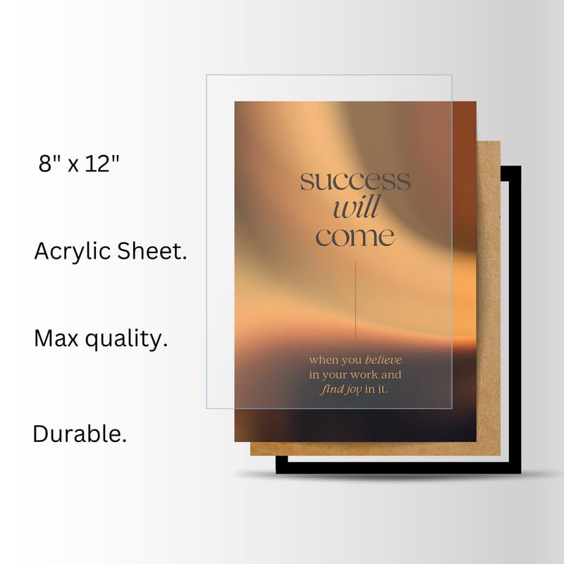 Image of Wall Framed Posters | 8x12 inch size | Motivational Quotes Posters |Motivational Photo Frame - inchSuccess Will Come inch Inspirational Wall Decor - Perfect for Office, Study Room, Bedroom, or Gift