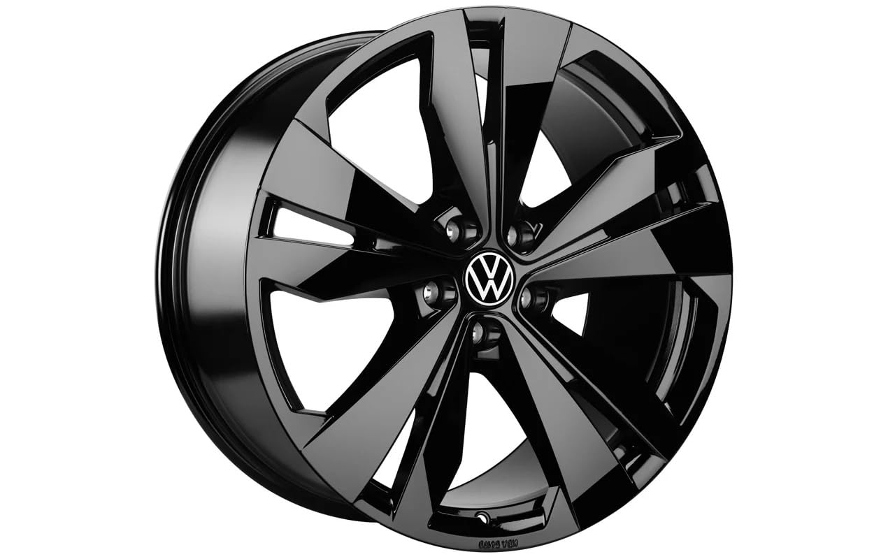 Volkswagen Cerchio in Lega Loen, Alluminio/Magnesio/Silicio, Nero Lucido, 10,0J x 20, Invernale, PCD 112/5, ET 58mm, 265/45 R20
