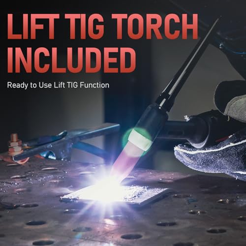 Image of YESWELDER 165A MIG Welder & Lift TIG Torch, 110V /220V Dual Voltage, 4 in 1 Gas MIG /Flux Core MIG /Lift TIG /Stick Multiprocess Large LED Digital Display MIG Welding Machine with 35-50 Lift TIG Gun