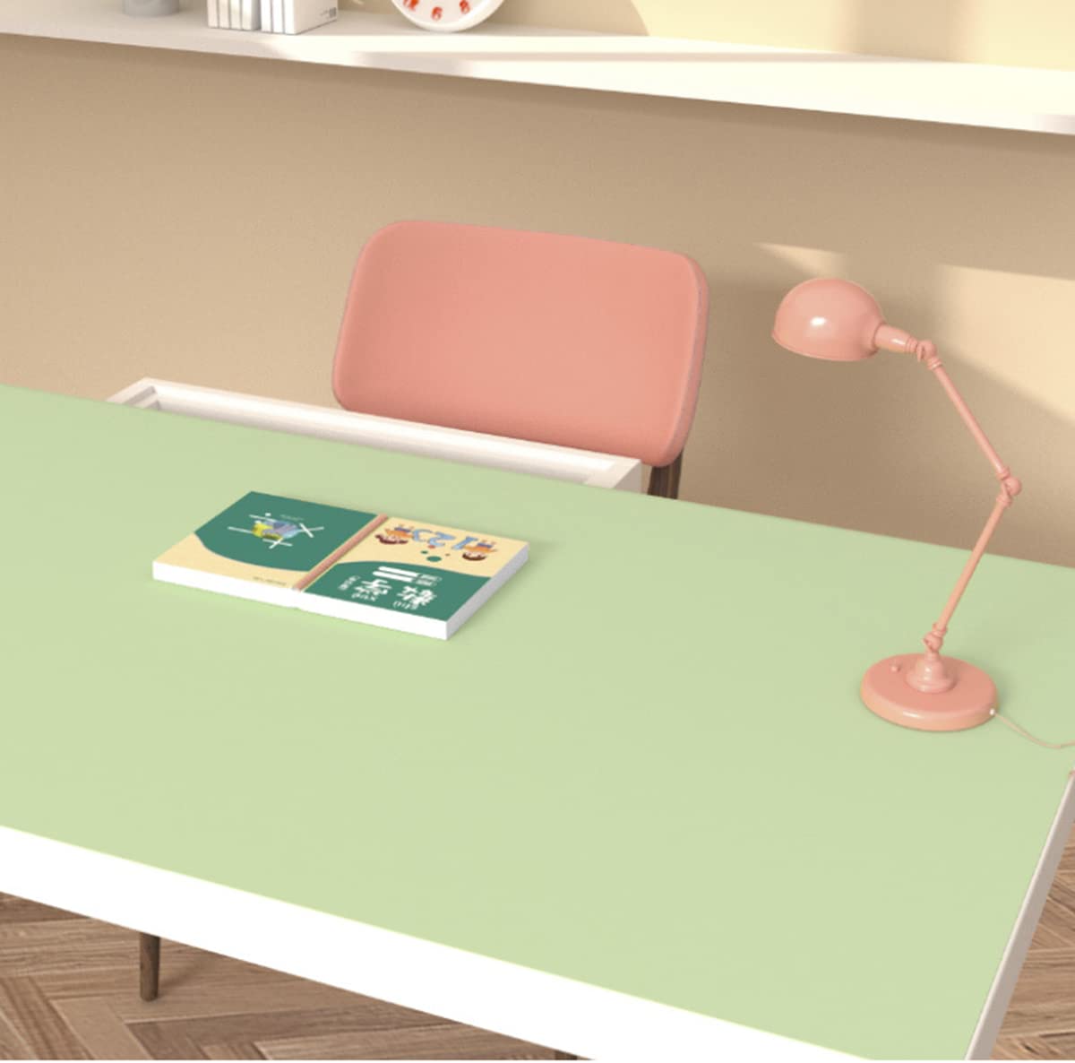 Tappetino da tavolo PU Sottomano per Scrivania Impermeabile 40x80cm Spessore 2mm Albicocca