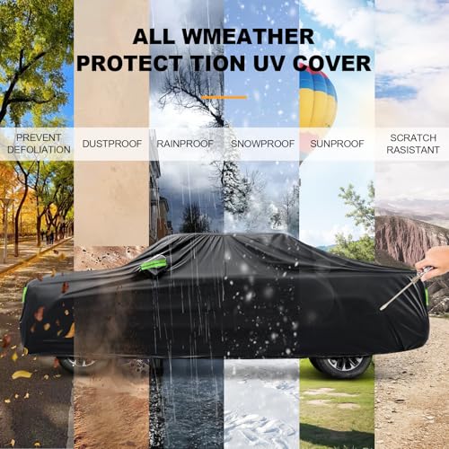 Image of Waterproof 420D Oxford Fabric Car Cover fit Toyota Sienna - Reinforced PU Coating, All-Weather Protection, Easy to Install