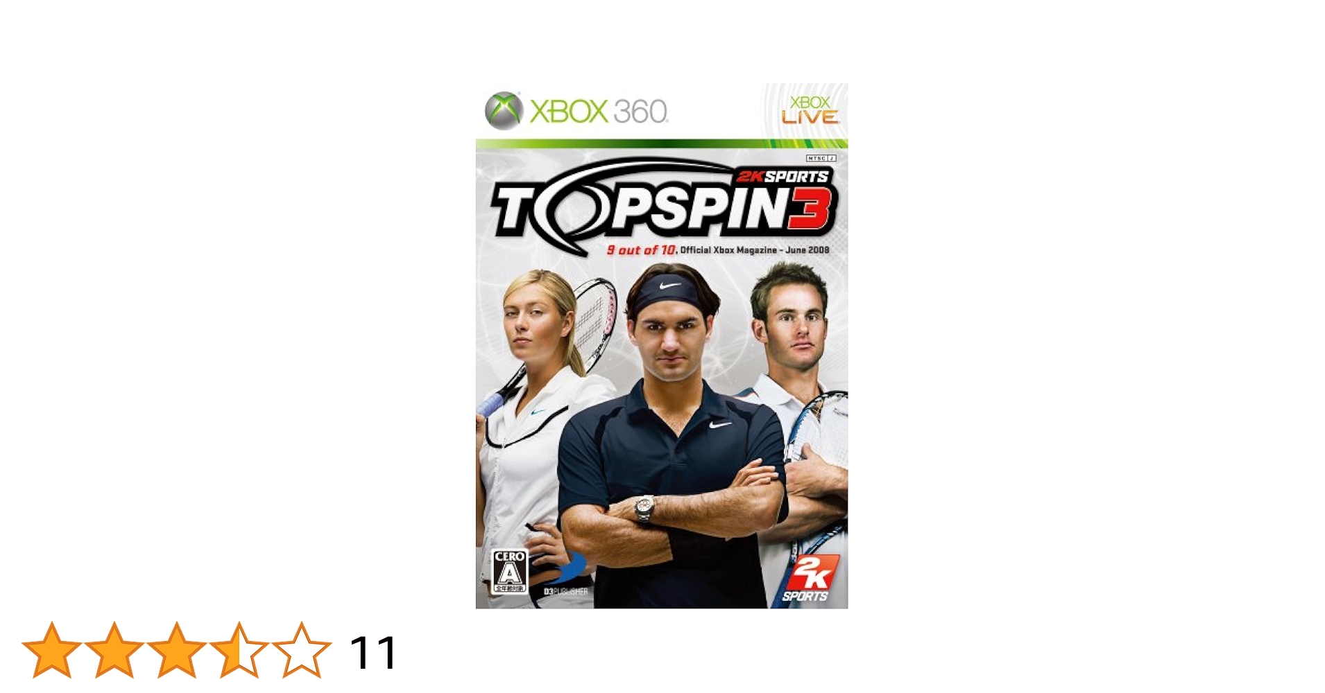 (未使用･未開封品)　トップスピン3 - Xbox360 ar3p5n1 Amazon.co.jp: トップスピン3 - Xbox360 : ゲーム