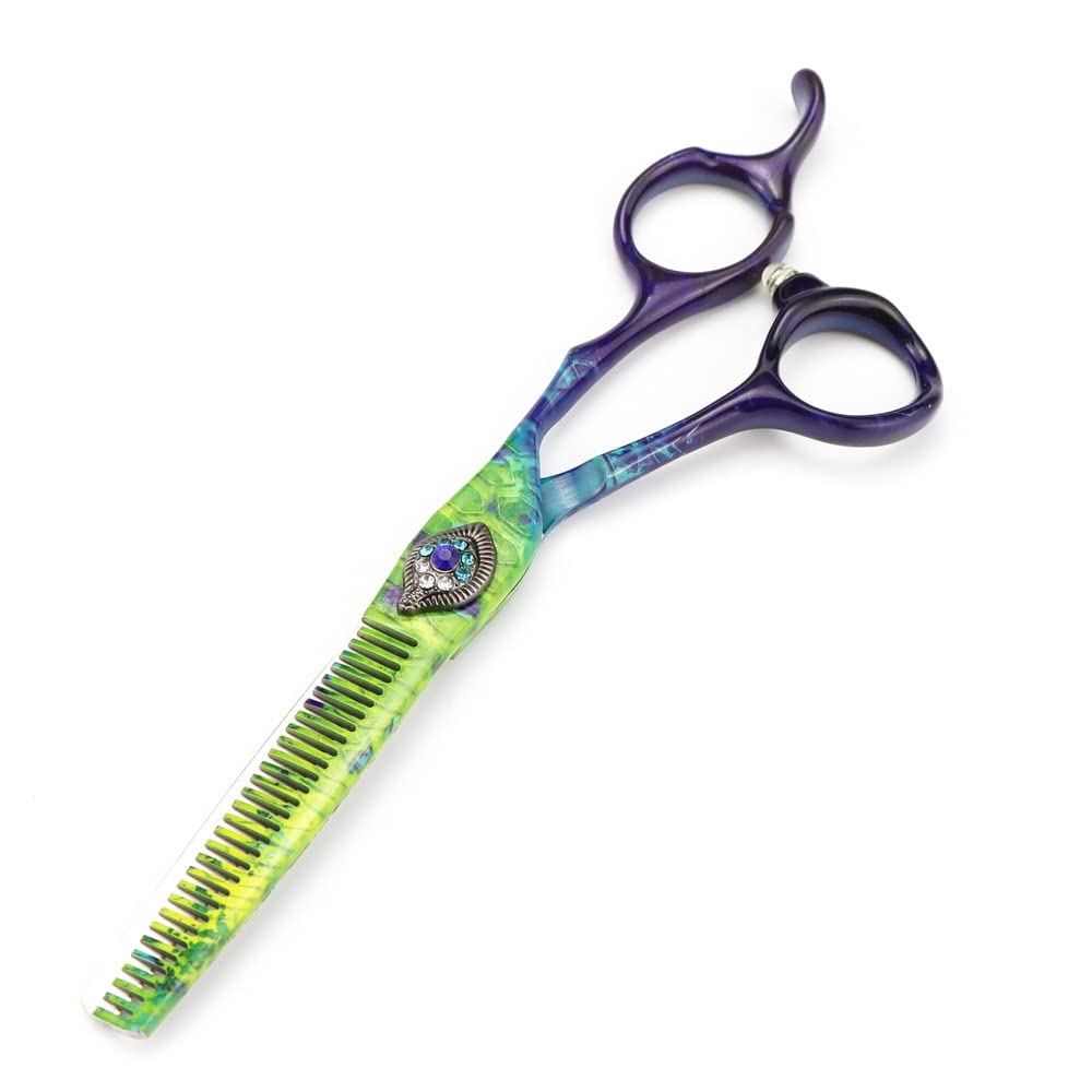 Professional 6-Inch Hair Cutting Shears, 440C Barber Scissors for Hairdressing and Thinning,Thinning