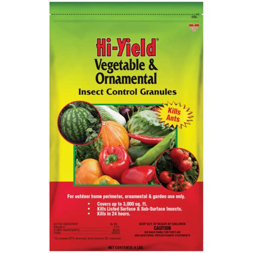 Hi-Yield (32325) Vegetable &amp; Ornamental Insect Control Granules, 4 lbs