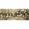 Rustic Country Primitive Tea Stained Daisy Garland Farmhouse Floral Decor