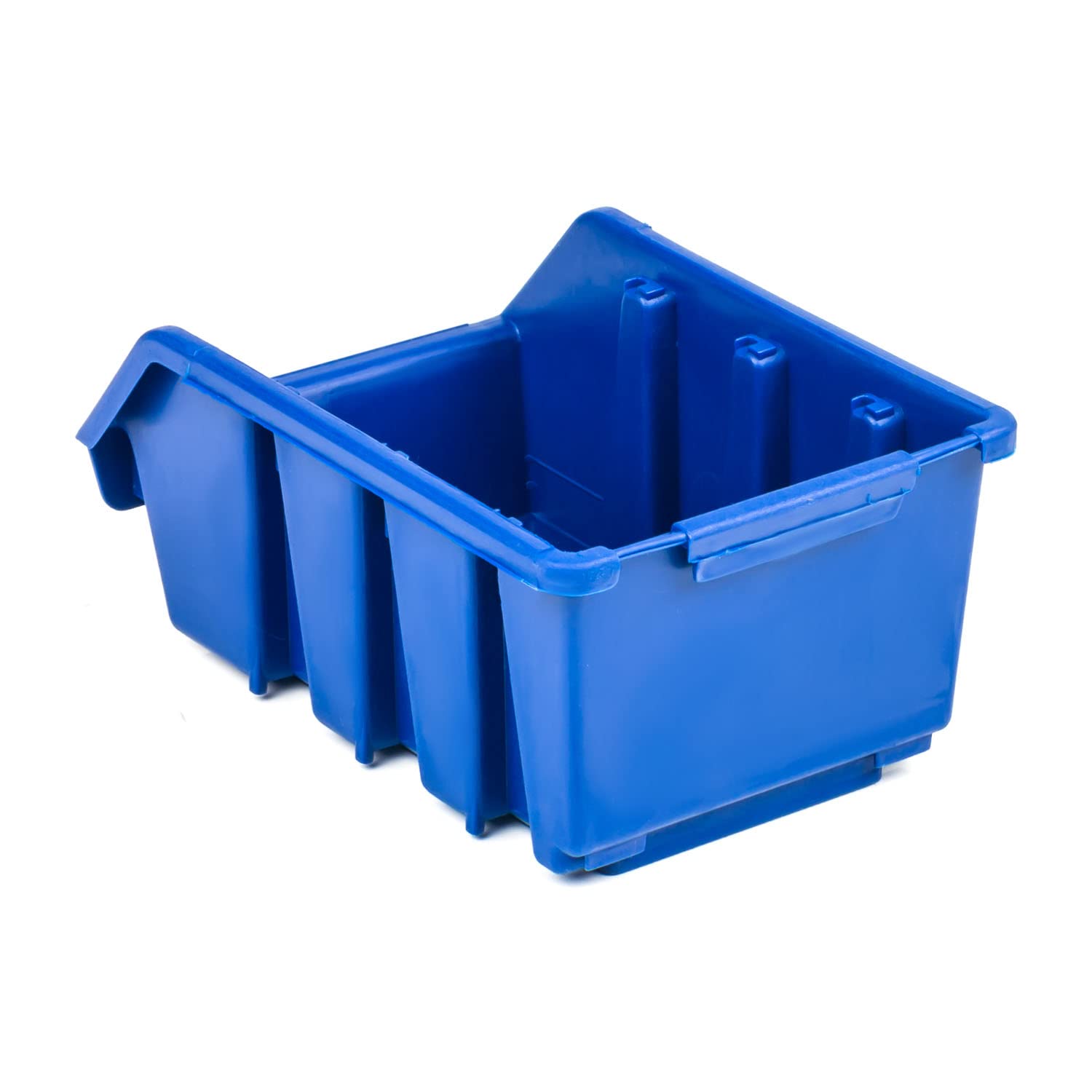 botle 50 cajas clasificadoras para taller, apilables, caja de almacenamiento, caja azul, 16 x 11,5 x 7,5 cm, caja clasificadora de plástico