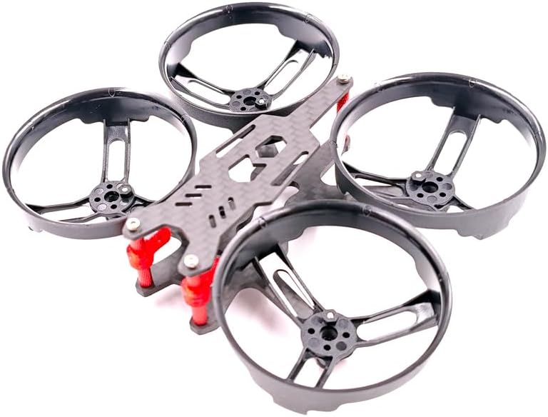 Buzzbee 2 inch Micro Carbon Fiber Ducted Frame for FPV Racing Quadcopter | Propeller guards design for enhanced safety, 98mm wheelbase, support for Runcam Nano2/ Foxeer Arrow FPV Camera