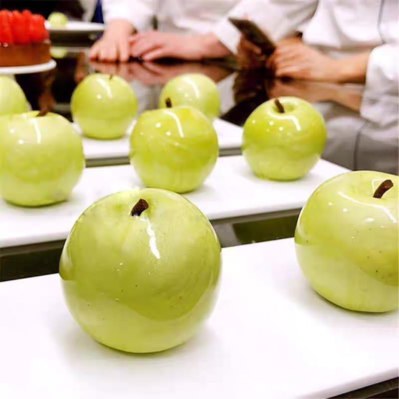 Miniatura 4 de AFINSEA Molde de silicona 3D para hornear en forma de manzana para pastel de mousse, moldes de silicona para chocolate, molde de postre francés para