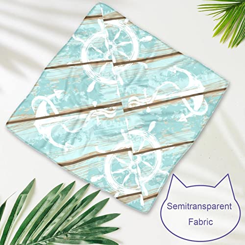 Sea Ship Boat Anchor Navy Dog Bandanas Adjustable Fit Offered Accessories Decoration For Small Dogs Cats Pets 2 Pack #TOP9