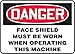 FACE SHIELD MUST BE WORN WHEN OPERATING THIS MACHINE (3 Pack)