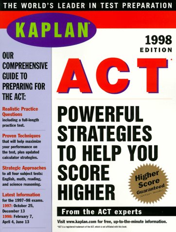KAPLAN ACT 1998: Kaplan: 9780684841601: Amazon.com: Books